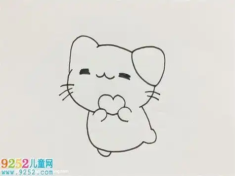 的小猫的画法小猫咪简笔画图片可爱的小猫咪儿童绘画图集小猫简笔画
