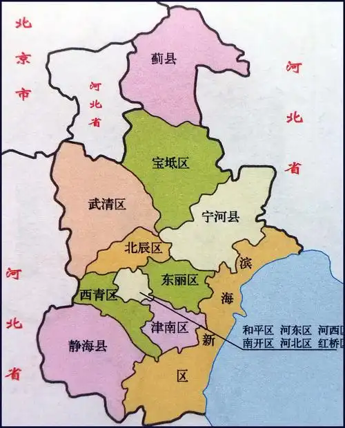 天津地图简图