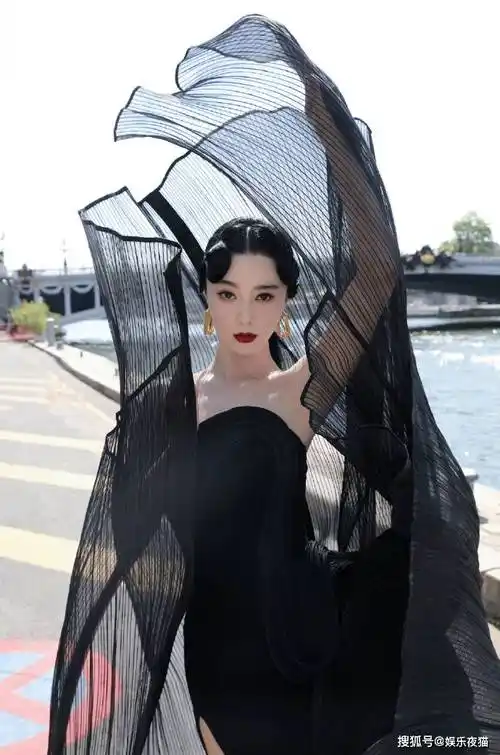 范冰冰一袭黑色礼服写真完全演绎冷艳东方美人