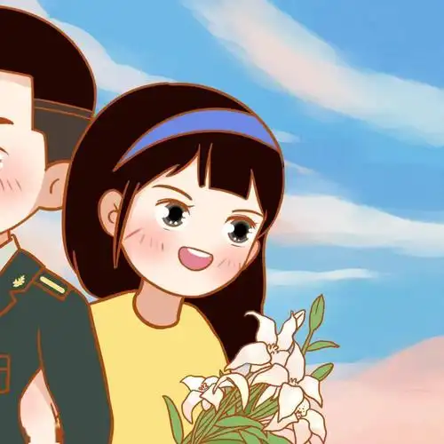 军人情侣头像,来一波秀恩爱的!