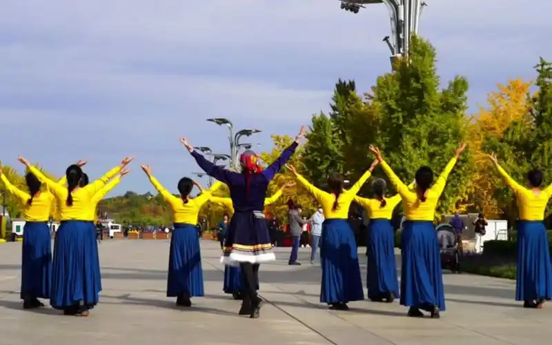 于向伟老师领跳广场舞《蓝色天梦》动作优美大气
