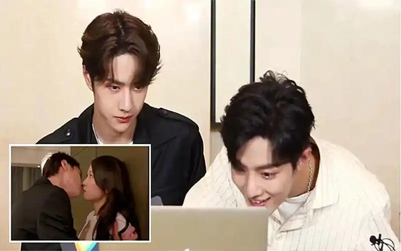 肖战看到王一博的吻戏