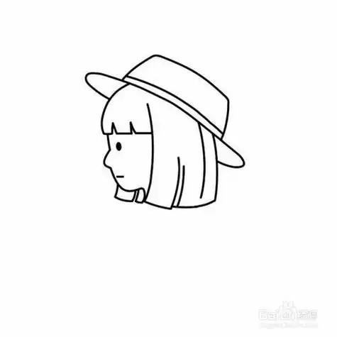 简笔画素描少女侧脸女孩侧身简笔画图片简笔画女生侧脸女孩侧脸画法