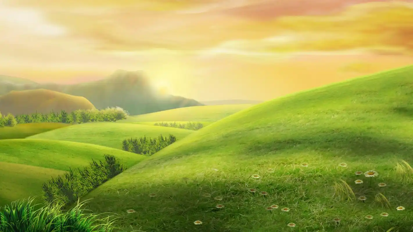 清新绿色风景护眼桌面壁纸高清下载