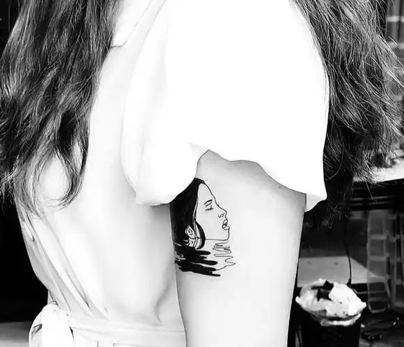 孤独纹身图片_手臂纹身图案