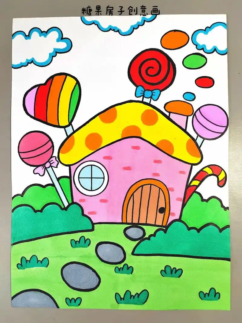 儿童简笔画彩图 - 抖音