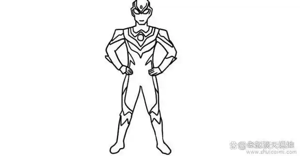 奥特曼简笔画怎么画