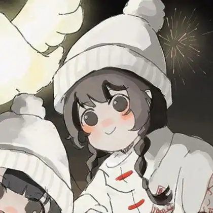 可爱冬天冬日动漫闺蜜头像图片