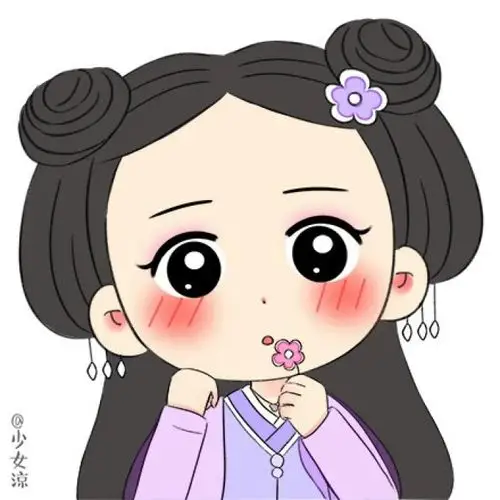 花千骨卡通绘画 小骨 骨头 赵丽颖饰