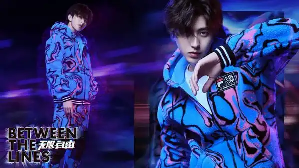 fila代言人蔡徐坤身穿fila fusion x marcelo burlon county of milan