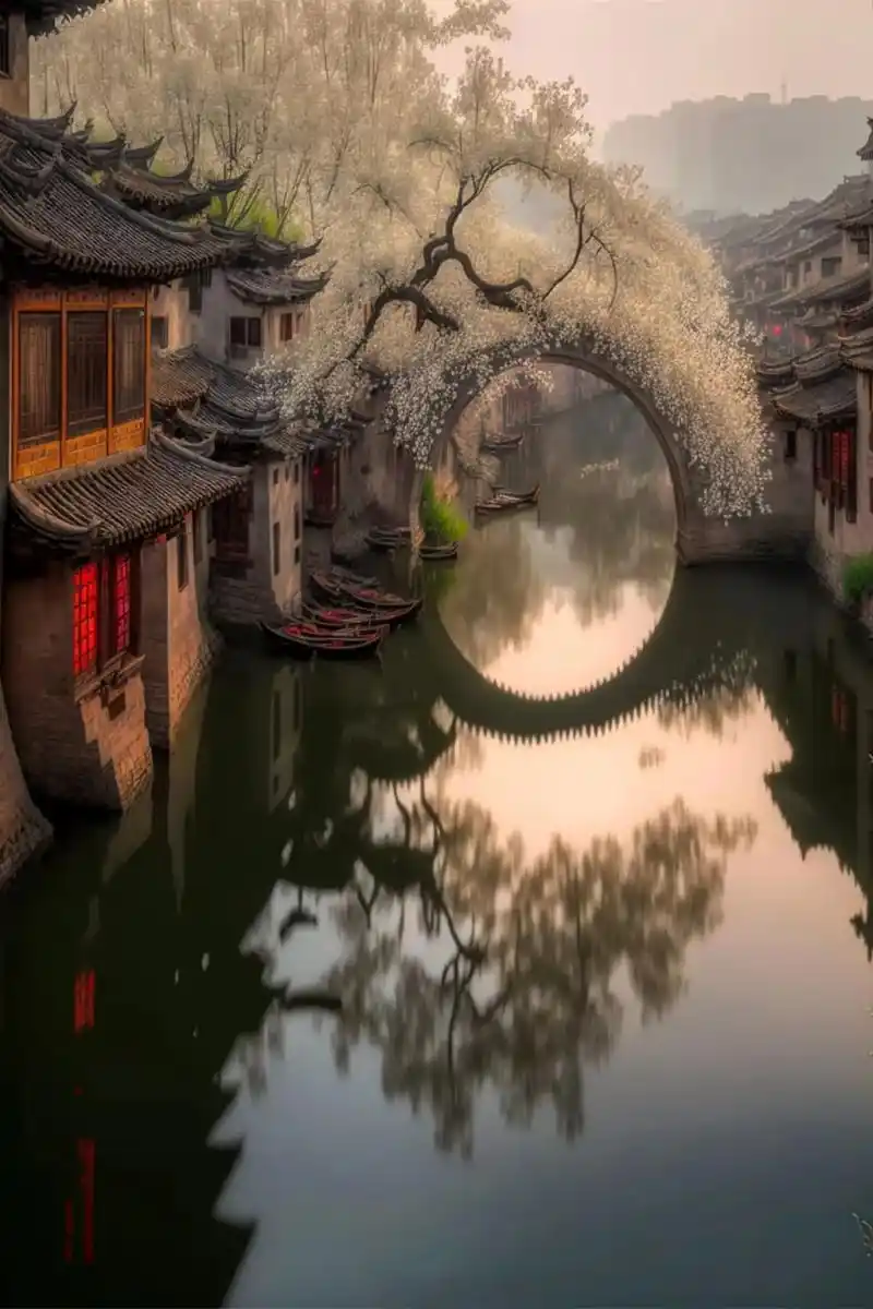 邀约你一起去江南游玩,欣赏美景.#高清壁纸 #图文热点来了  - 抖音