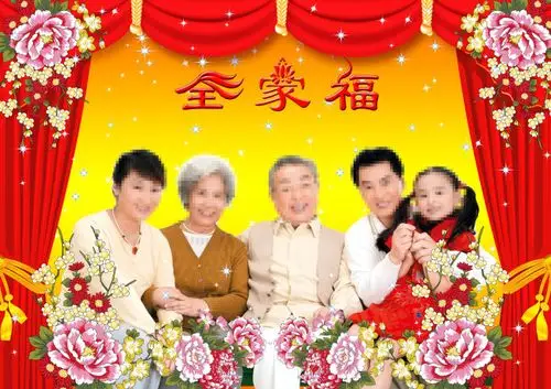 psd全家福模板全家照psd相册模板