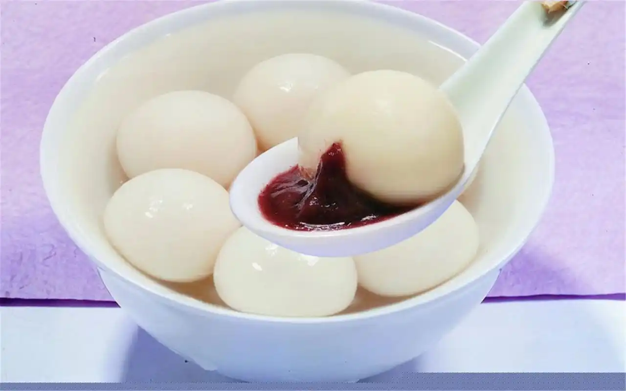 中国喜庆元宵节汤圆美食电脑壁纸图片下载