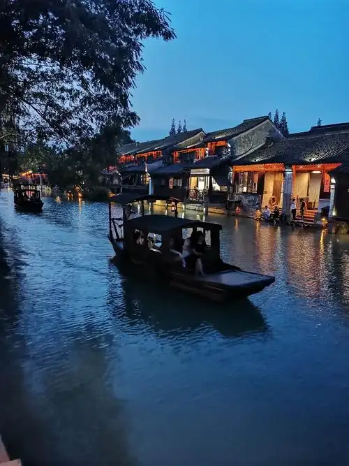 江南水乡乌镇夜景