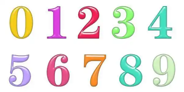 数字简笔画1到10艺术字