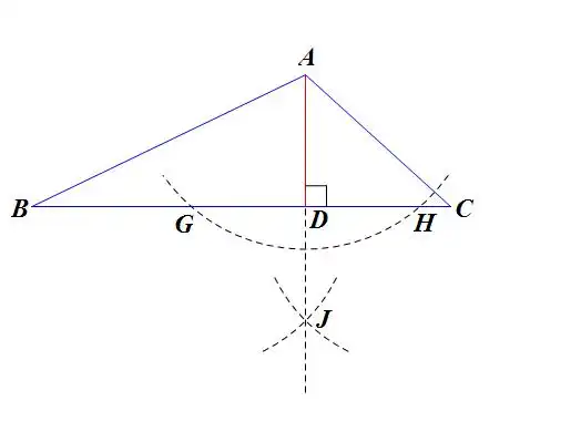 钝角三角形的高怎么画