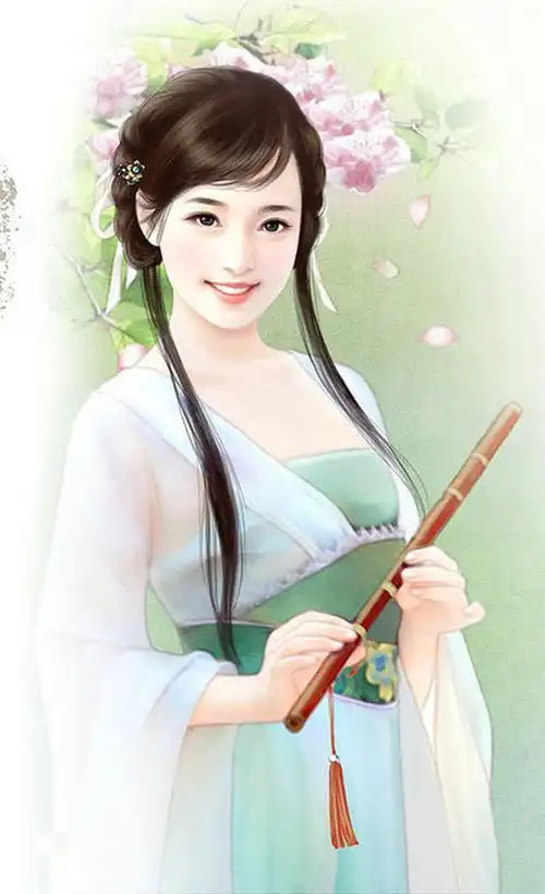 【工笔画素材】手绘古装美人图11 同步歌词