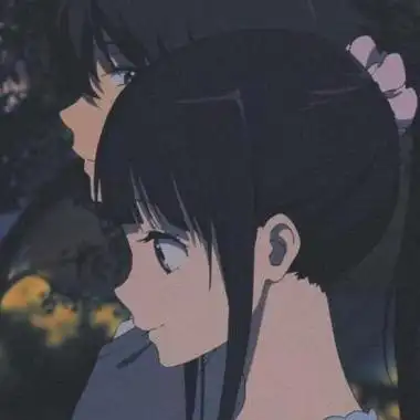 冰果情侣头像一左一右 折木奉太郎和千反田cp头像 - 动漫头像图片