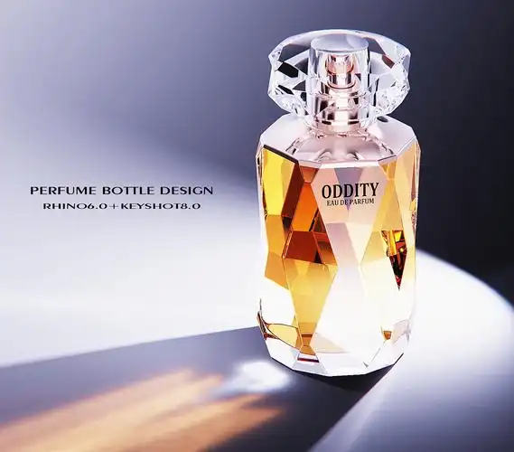 原创香水瓶设计及keyshot光子测试