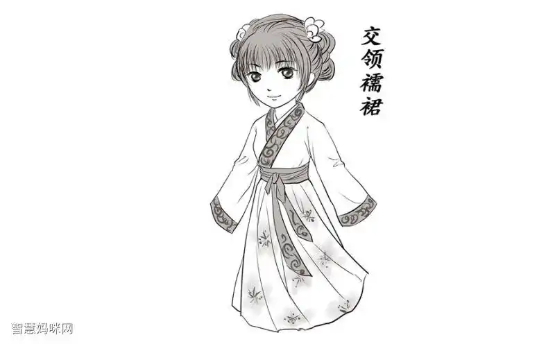 各种古代女士汉服的画法