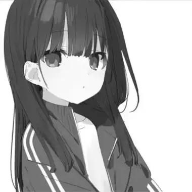 女头ins风动漫黑白