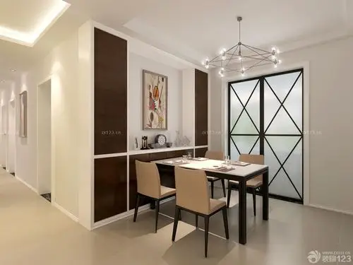 家庭小餐厅餐边柜装修效果图片