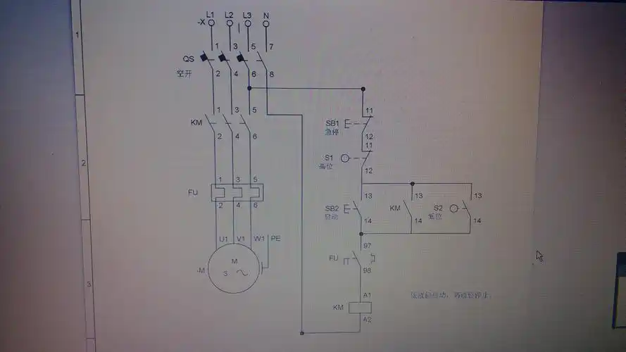 用一个浮球控制三相水泵接线图