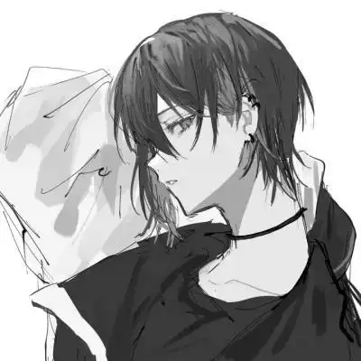 动漫帅哥头像黑白图片大全_男生动漫头像_头像屋