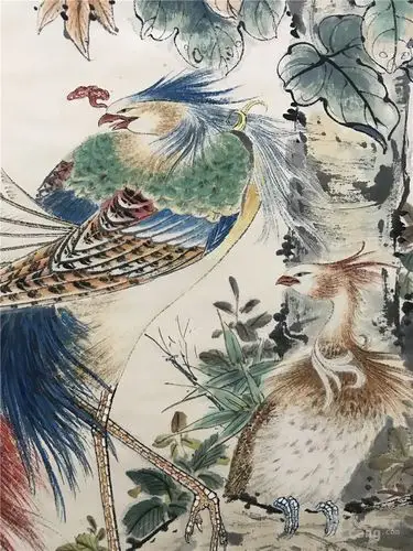 颜伯龙百鸟朝凤图