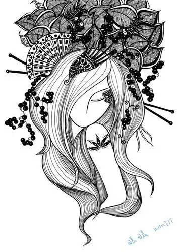 美术线条画图案简笔画