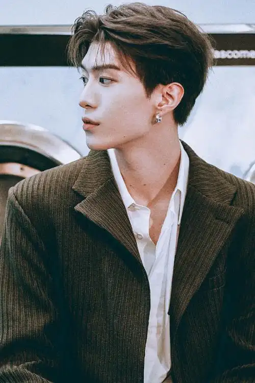 范丞丞玫瑰紫雾棕新发色