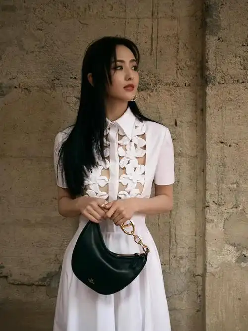 佟丽娅长发新中式 优雅气质引热议(2)