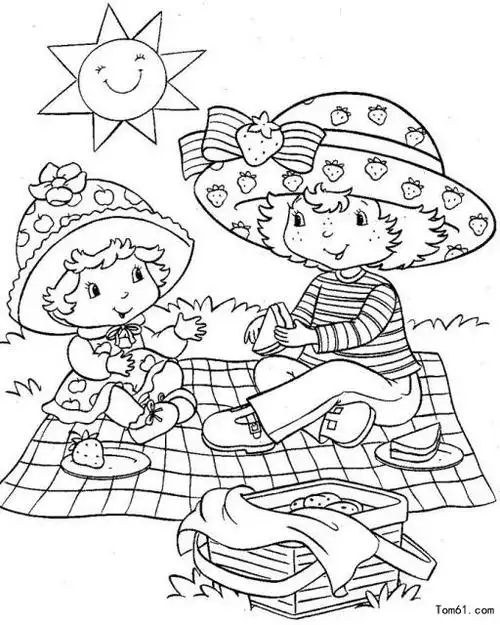 野营风景-简笔画图片-儿童资源网手机版