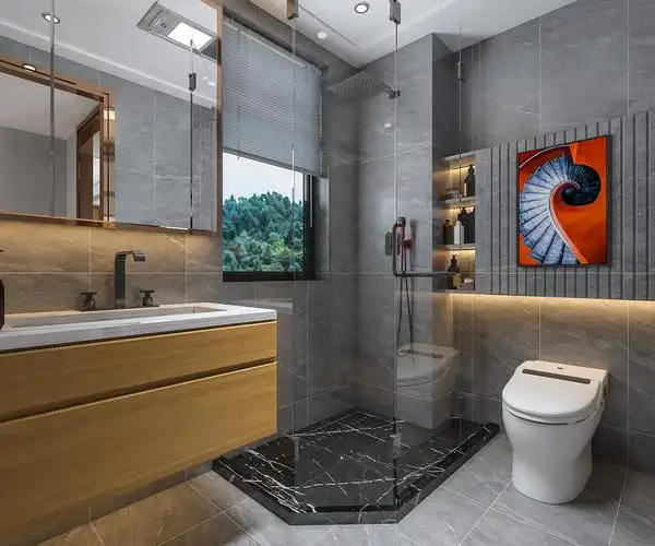 现代轻奢样板间效果图