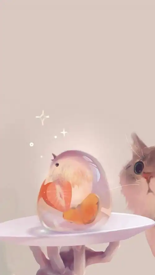 可爱小清新精致手绘插画