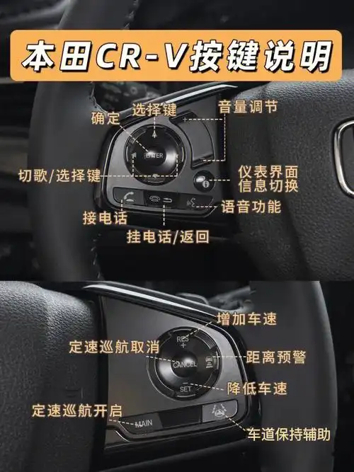 crv按键功能,点击关注收藏#东风本田  #东风本田crv