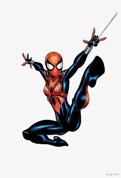 蜘蛛的女人png素材透明免抠图片-动植人物