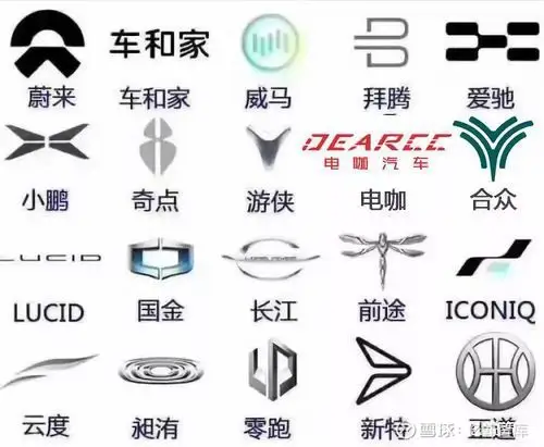 图-部分新能源汽车车企名单,认出一半算你赢
