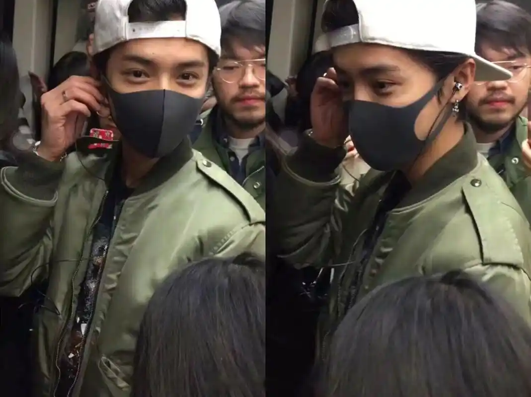 品品八组鹅安利路人抓拍镜头下的鹿晗,眼睛清澈好看的大男孩