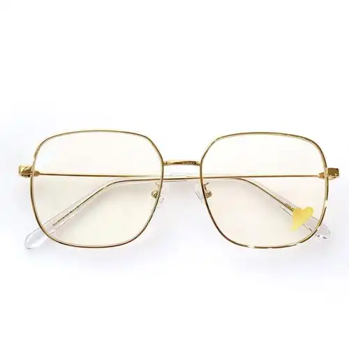 maisonkimhekim爱心金丝眼镜镜框配光近视防辐射蓝光眼镜架