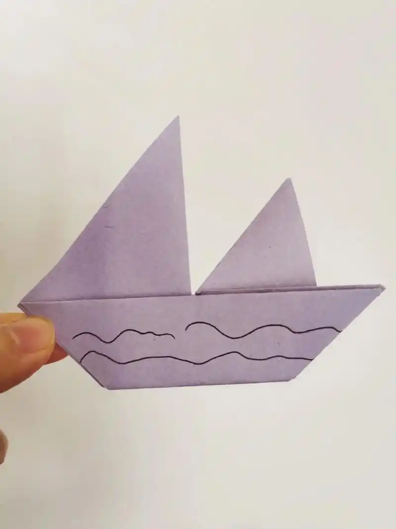 小船7715.#折纸教程 #我的手工作品 #纸艺 #一学就会系列 - 抖音