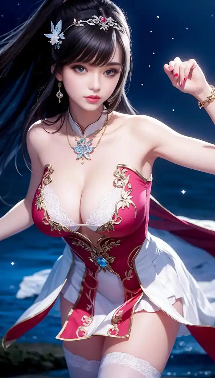 图片由ai生成.#国漫美女 #小舞#泳装比基尼 - 抖音