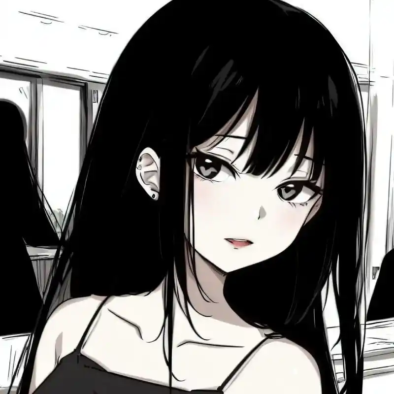 黑白漫画女鹅#动漫女头 #优质头像 #二次元 #女生头像 # - 抖音