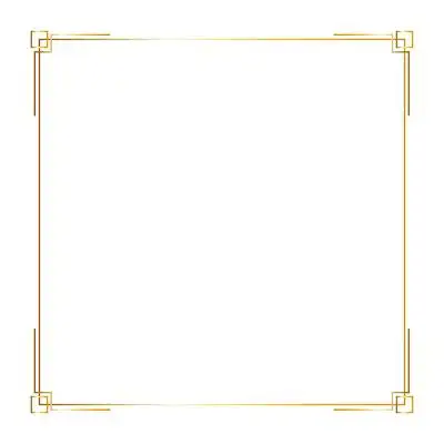 2020新年金色边框矢量素材