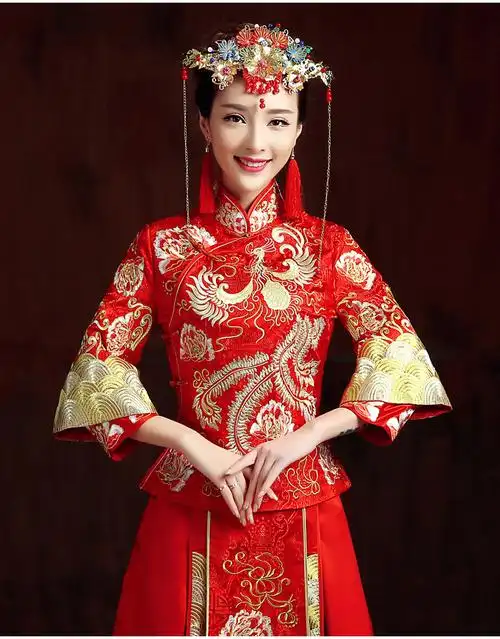 新款式baby同款秀禾服新娘结婚嫁衣中式礼服2021新款秀禾女敬酒服龙凤