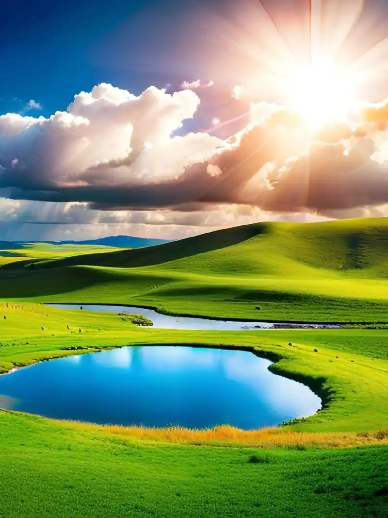 躺在绿草地上仰望蓝天白云,是不是很惬意呀.#蓝天白云绿草地这 - 抖音