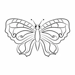 翅膀简单手绘图片