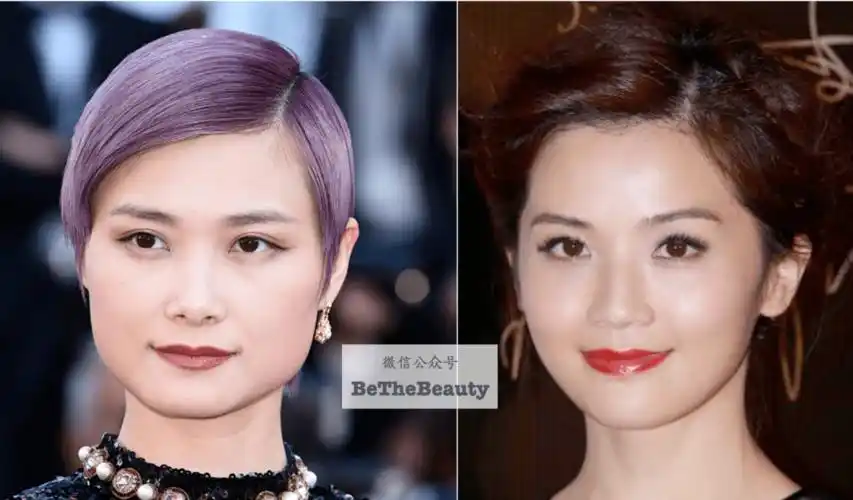 一般来说,短宽脸往往标配短鼻子短中庭这两年,关于中庭的审美讨论有