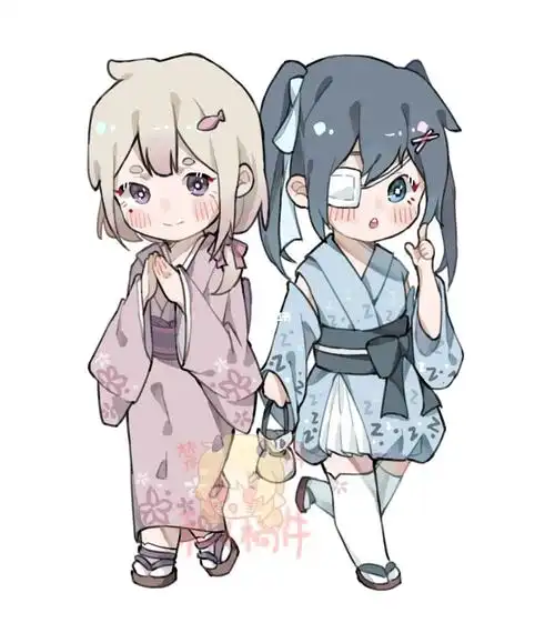 稿件展示双人q版贴贴