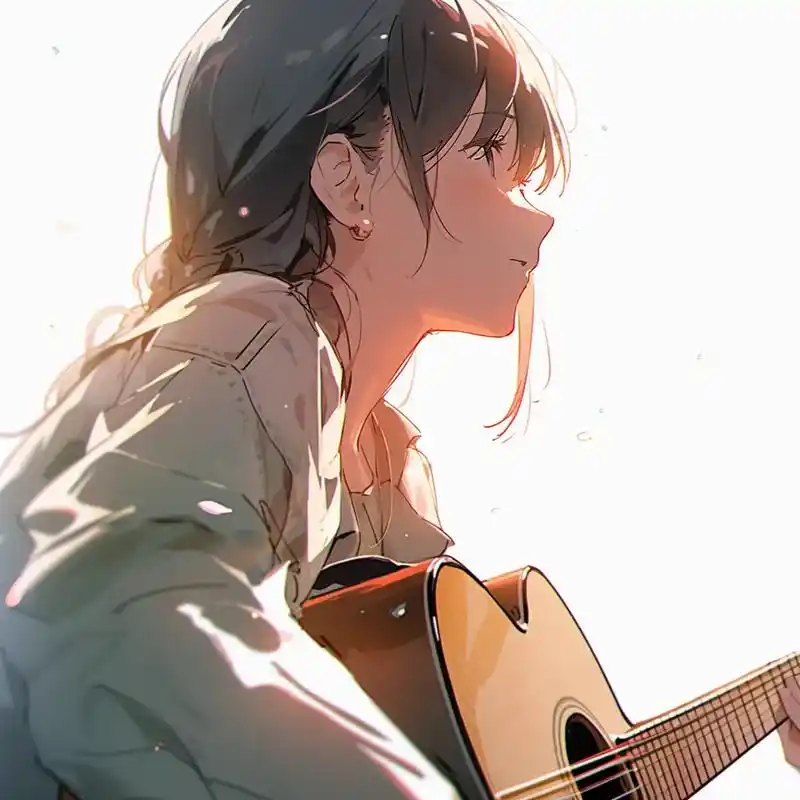 你学会的第一首流行歌曲是什么?#治愈系 #吉他 #小众头像  - 抖音